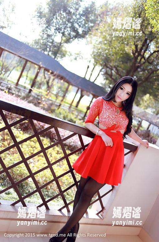 推女神 - 一瞬间的美图：林紫涵连衣裙的写真让我忍不住想点赞再点赞！